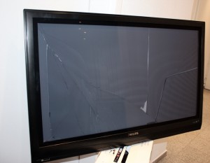 display-schaden LCD Fernseher mit Display Schaden